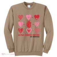 Little Hearts Matter Chd Awareness Heart Anatomy Valentine Sweatshirt thumb 0