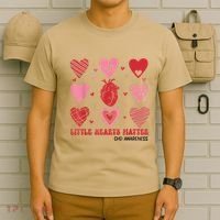 Little Hearts Matter Chd Awareness Heart Anatomy Valentine T-Shirt thumb 6