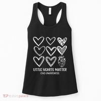Little Hearts Matter Chd Disease Awareness Heart Warrior Women's Tank Top thumb 0
