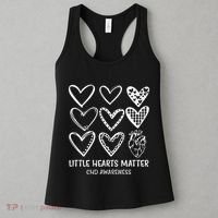 Little Hearts Matter Chd Disease Awareness Heart Warrior Women's Tank Top thumb 3