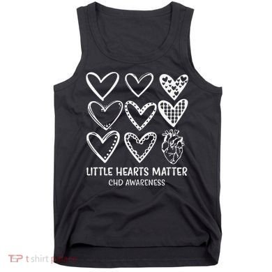 Little Hearts Matter Chd Disease Awareness Heart Warrior Tank Top