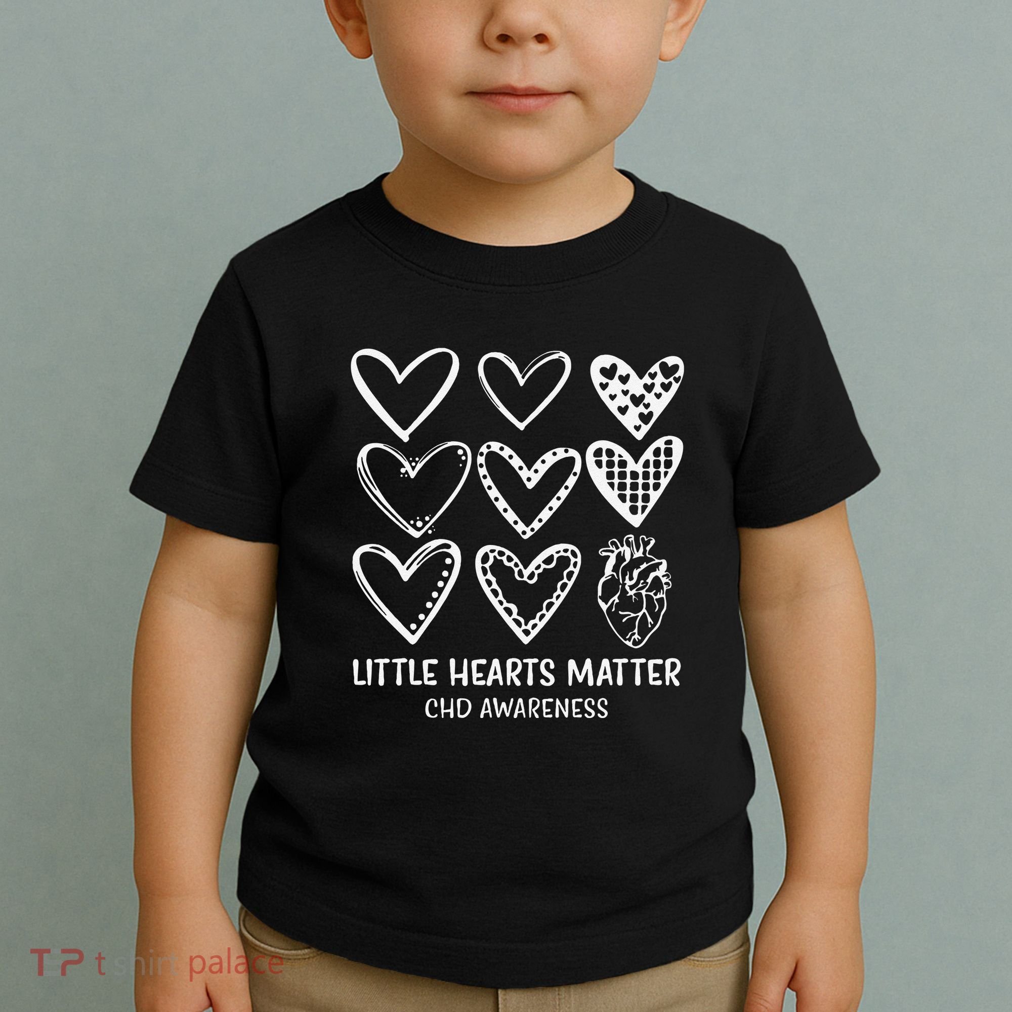 Little Hearts Matter Chd Disease Awareness Heart Warrior Toddler T-Shirt
