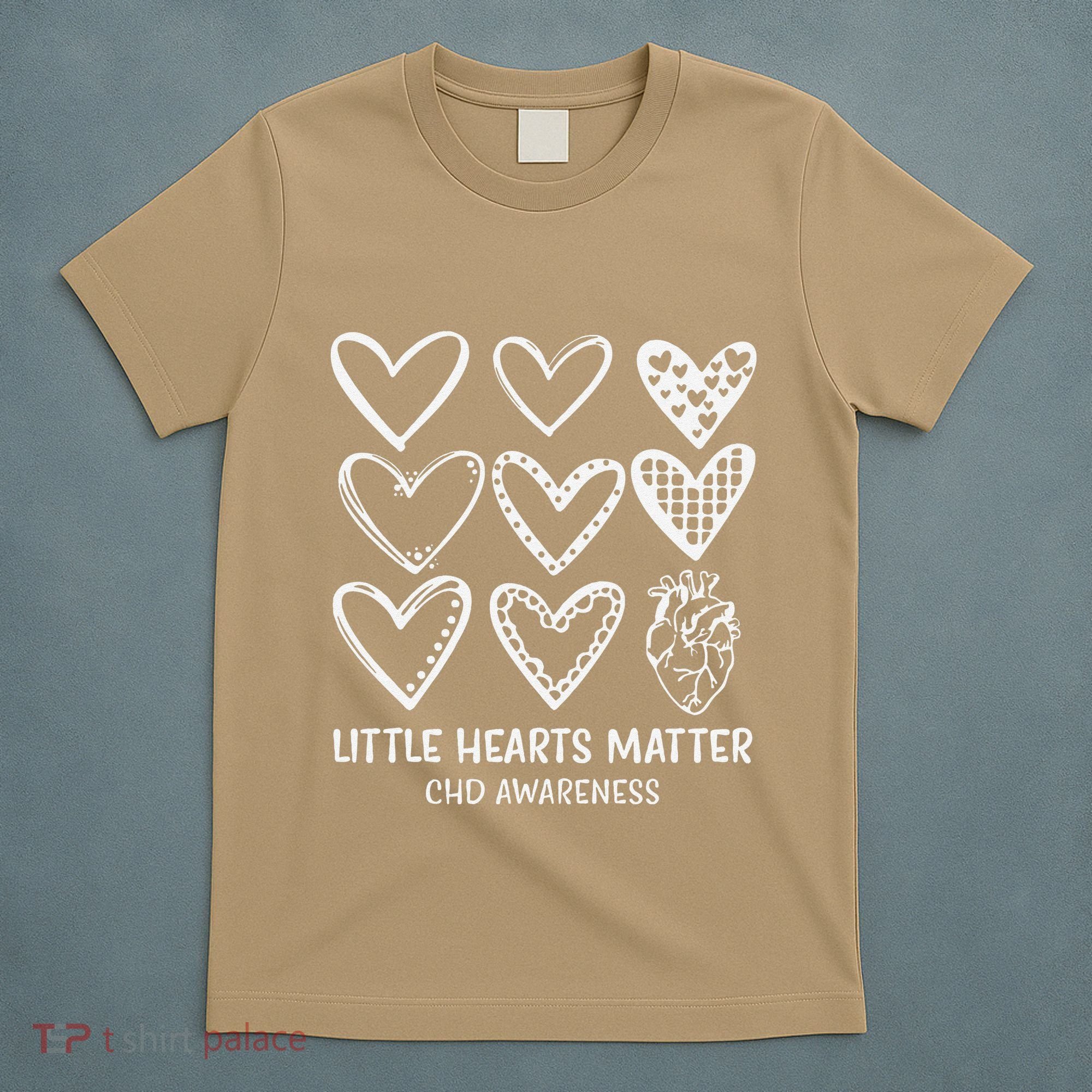 Little Hearts Matter Chd Disease Awareness Heart Warrior T-Shirt