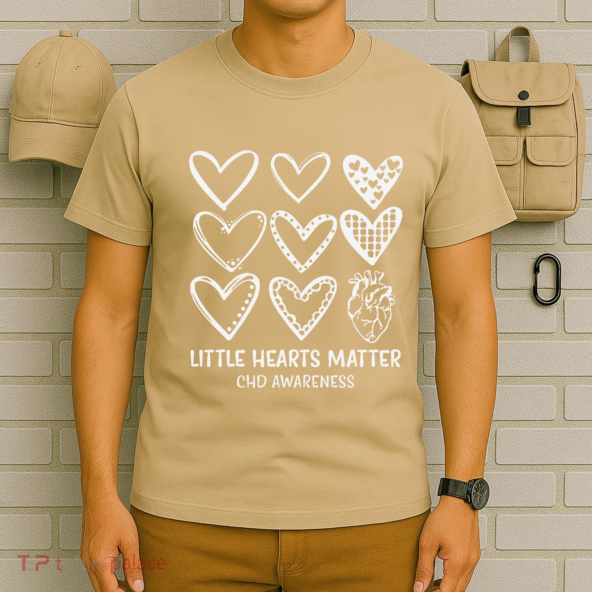 Little Hearts Matter Chd Disease Awareness Heart Warrior T-Shirt