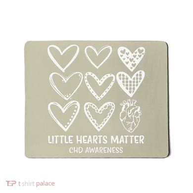 Little Hearts Matter Chd Disease Awareness Heart Warrior Mousepad