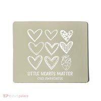Little Hearts Matter Chd Disease Awareness Heart Warrior Mousepad thumb 0