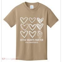 Little Hearts Matter Chd Disease Awareness Heart Warrior Kids T-Shirt thumb 0