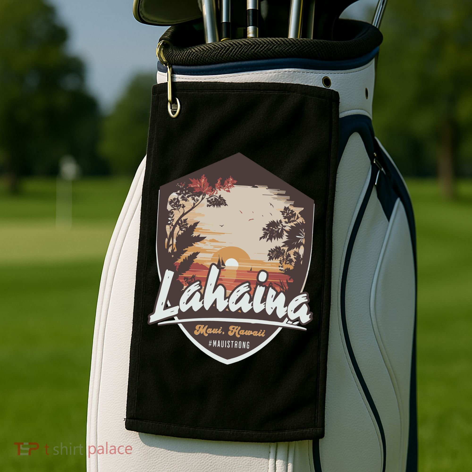 Lahaina Hawaii Maui Strong Support Golf Towel