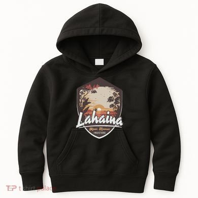 Lahaina Hawaii Maui Strong Support Kids Hoodie