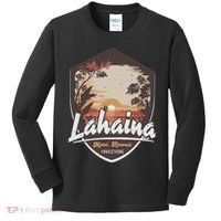 Lahaina Hawaii Maui Strong Support Kids Long Sleeve Shirt thumb 0