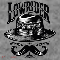 Lowrider Hat Moustache Chicano Cholo Latino Low Rider Toddler Hoodie thumb 2