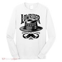 Lowrider Hat Moustache Chicano Cholo Latino Low Rider Long Sleeve Shirt thumb 0