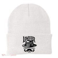 Lowrider Hat Moustache Chicano Cholo Latino Low Rider Beanie thumb 0