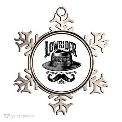 Lowrider Hat Moustache Chicano Cholo Latino Low Rider Ornament