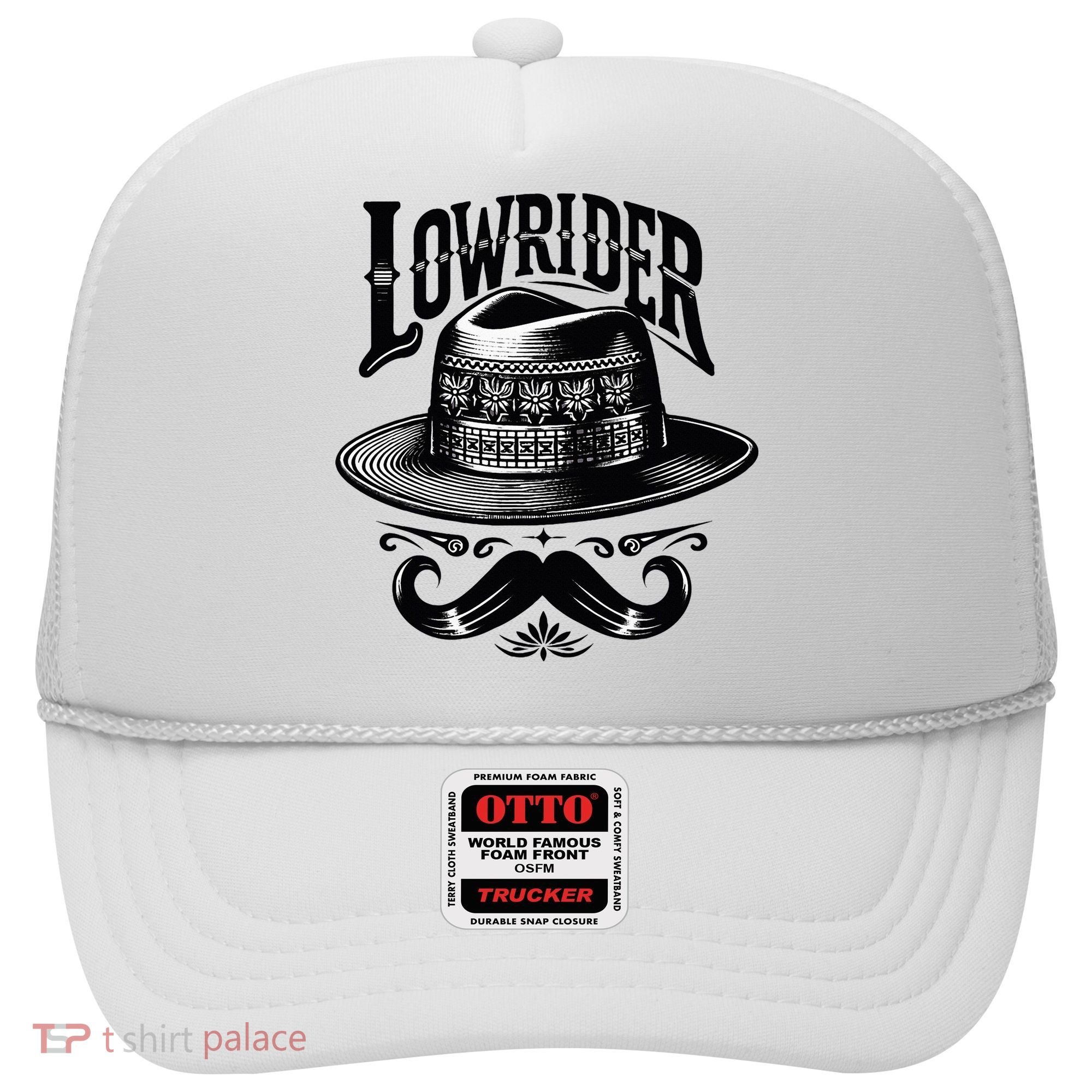 Lowrider Hat Moustache Chicano Cholo Latino Low Rider Hat