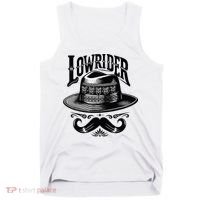 Lowrider Hat Moustache Chicano Cholo Latino Low Rider Tank Top thumb 0