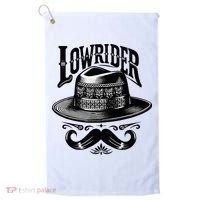 Lowrider Hat Moustache Chicano Cholo Latino Low Rider Golf Towel thumb 0