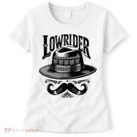 Lowrider Hat Moustache Chicano Cholo Latino Low Rider Women's T-Shirt thumb 0