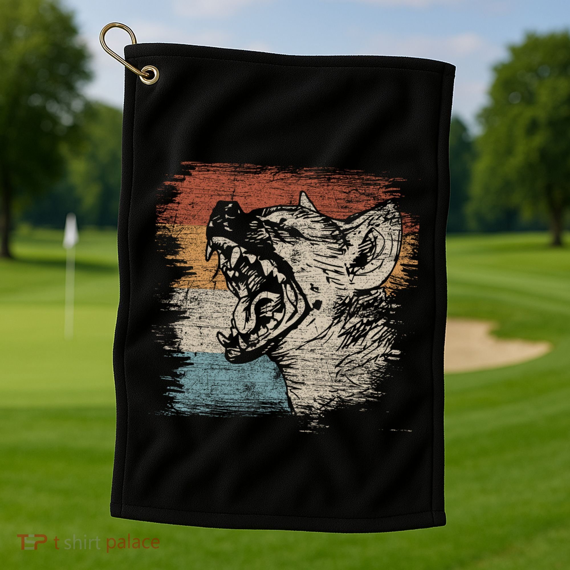 Laughing Hyena Meaningful Gift Golf Towel
