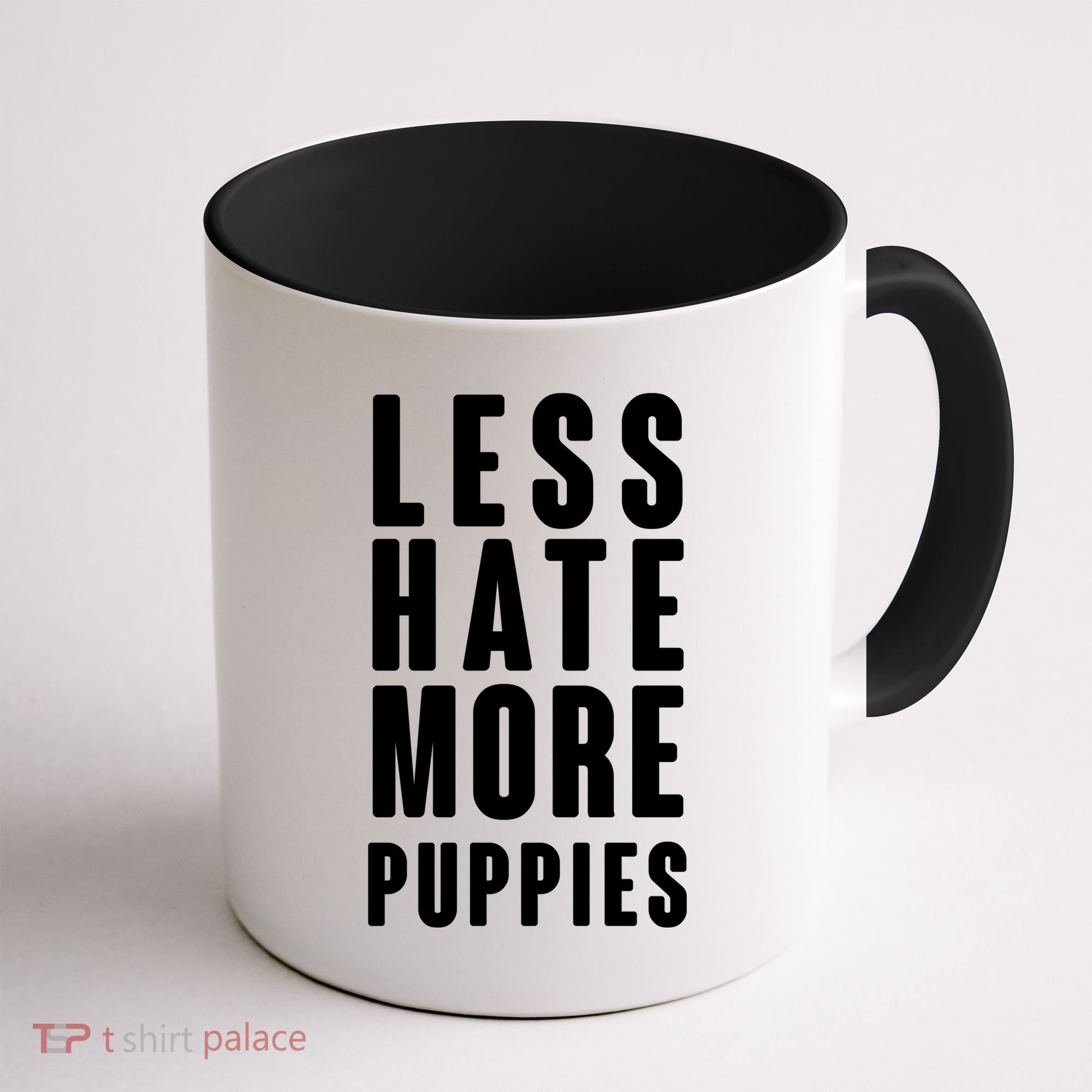 Less Hate More Puppies Coffee Mug