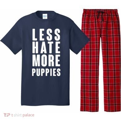 Less Hate More Puppies Pajama Set