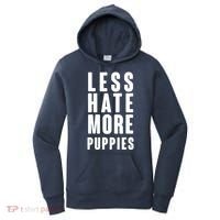 Less Hate More Puppies Women's Hoodie thumb 0