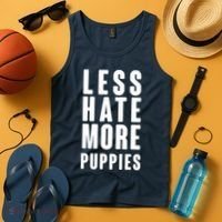Less Hate More Puppies Tank Top thumb 4