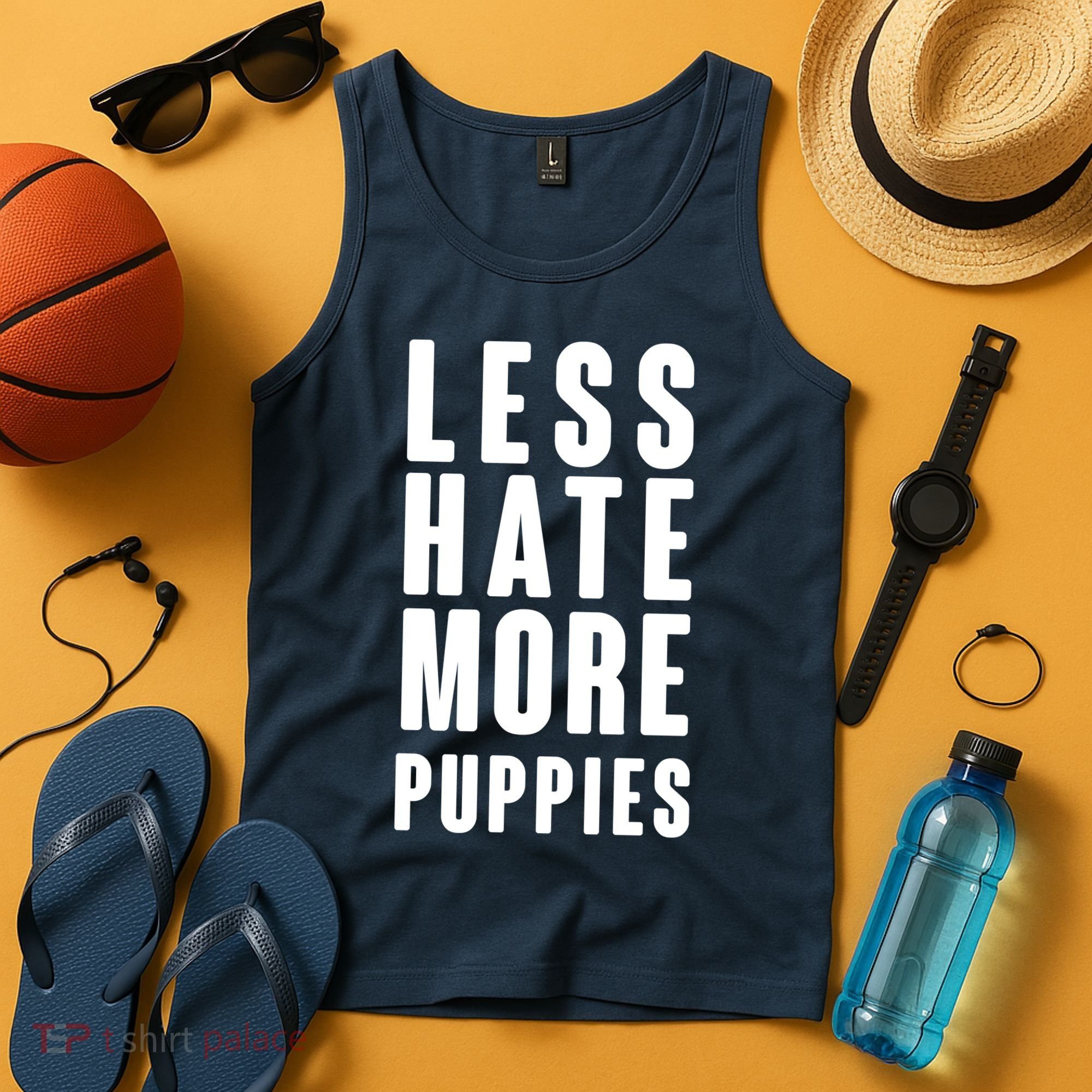 Less Hate More Puppies Tank Top