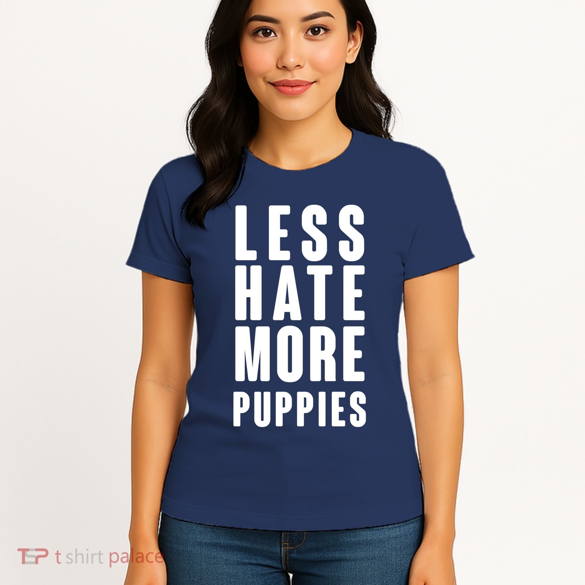 Less Hate More Puppies Women's T-Shirt