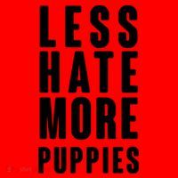 Less Hate More Puppies Santa Hat thumb 1