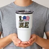 Love Heart Our Veterans Support Veterans Tumbler thumb 2