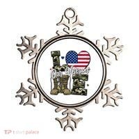 Love Heart Our Veterans Support Veterans Ornament thumb 0