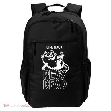 Life Hack Play Dead Funny Opossum Meme Backpack