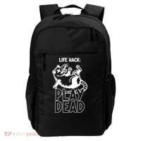 Life Hack Play Dead Funny Opossum Meme Backpack thumb 0