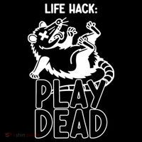 Life Hack Play Dead Funny Opossum Meme Backpack thumb 2