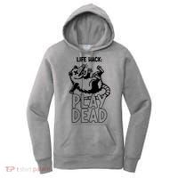 Life Hack Play Dead Funny Opossum Meme Women's Hoodie thumb 0