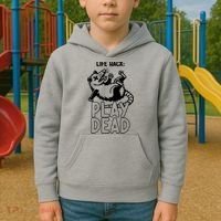 Life Hack Play Dead Funny Opossum Meme Kids Hoodie thumb 2