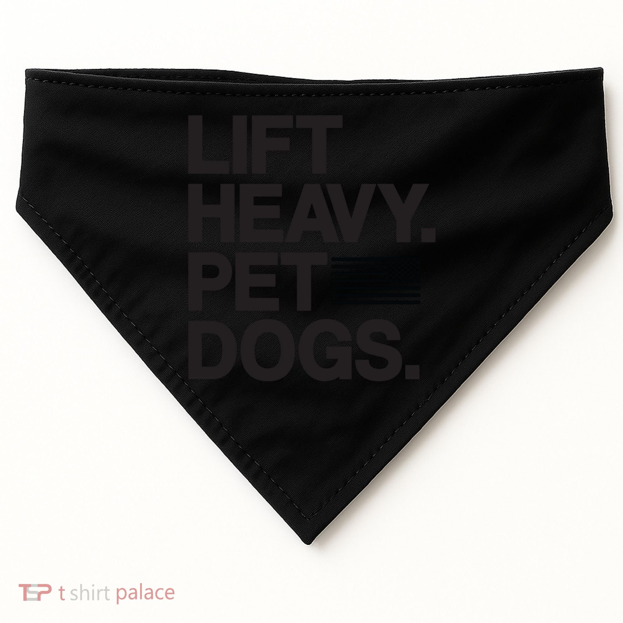 Lift Heavy Pet Dogs USA-Made Doggie Bandana
