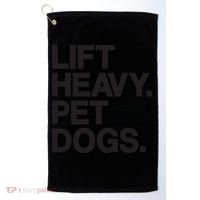 Lift Heavy Pet Dogs Golf Towel thumb 0