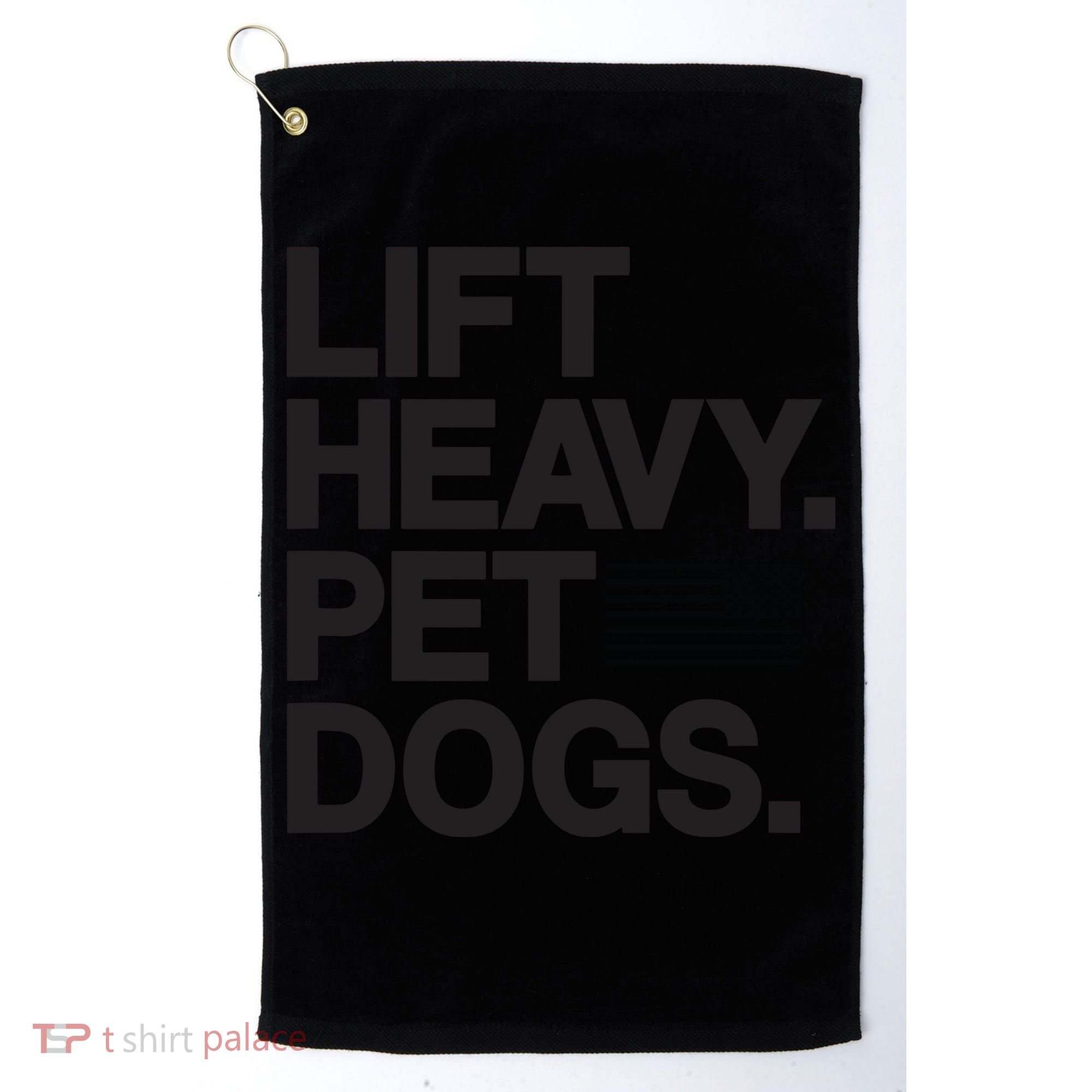 Lift Heavy Pet Dogs Golf Towel
