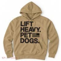 Lift Heavy Pet Dogs Hoodie thumb 0