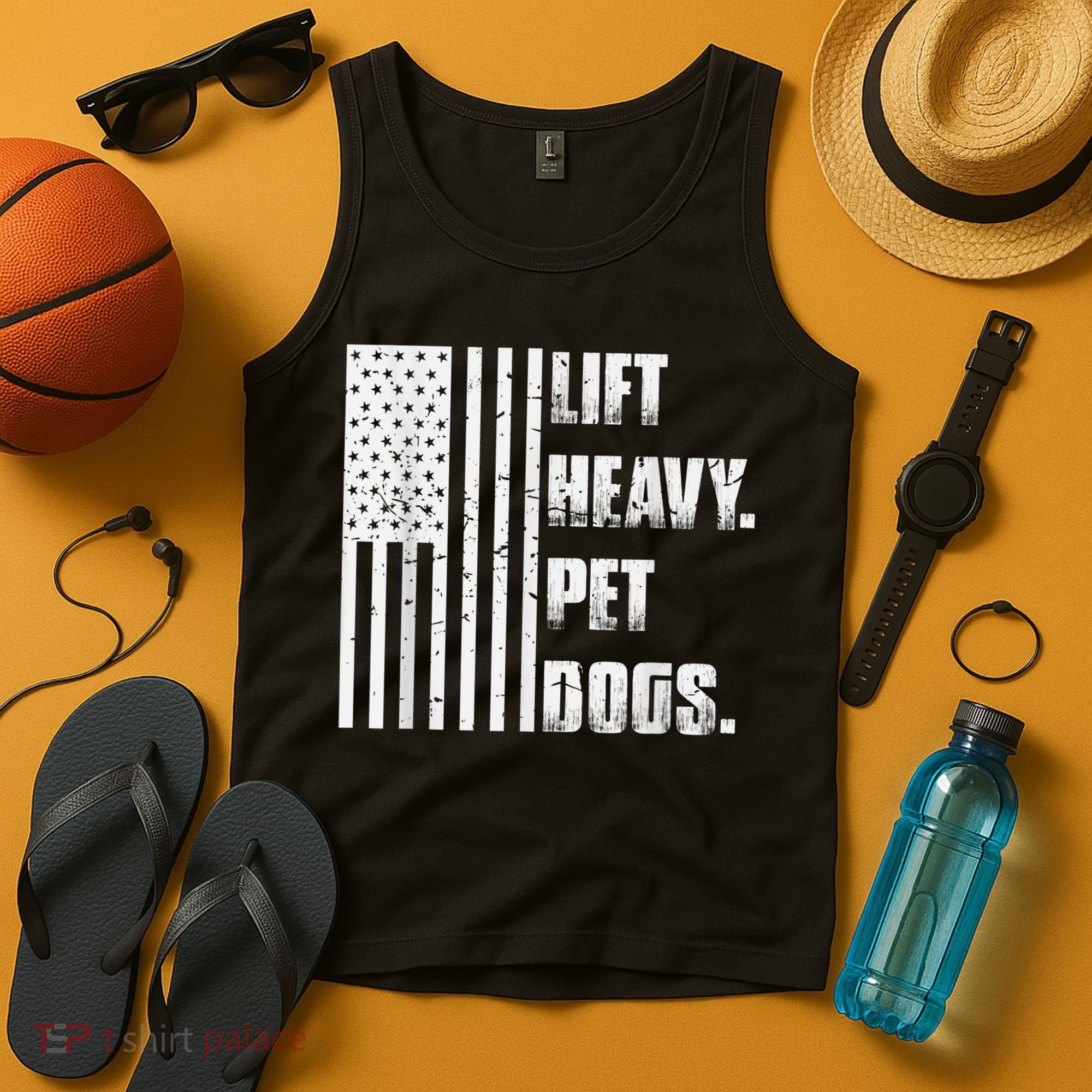 Lift Heavy Pet Dogs Funny Gift Weightlifting Gift Tank Top