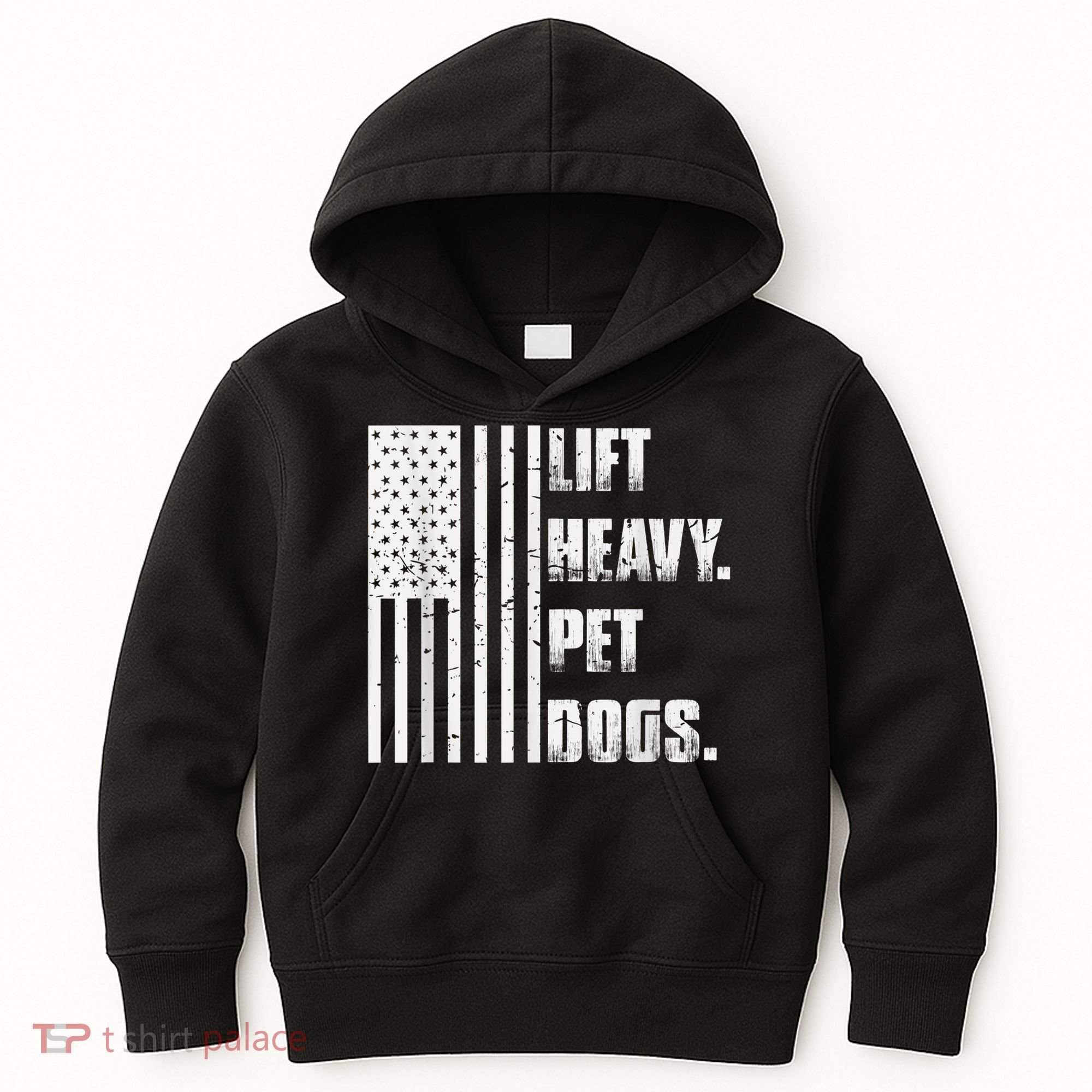 Lift Heavy Pet Dogs Funny Gift Weightlifting Gift Kids Hoodie