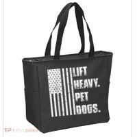 Lift Heavy Pet Dogs Funny Gift Weightlifting Gift Tote Bag thumb 2