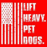 Lift Heavy Pet Dogs Funny Gift Weightlifting Gift Santa Hat thumb 1
