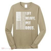 Lift Heavy Pet Dogs Funny Gift Weightlifting Gift Long Sleeve Shirt thumb 0