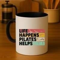 Life Happens Pilates Helps For Pilates Lover Gift Coffee Mug thumb 4
