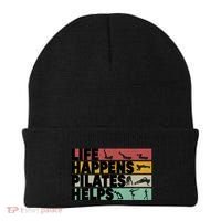 Life Happens Pilates Helps For Pilates Lover Gift Beanie thumb 0