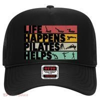Life Happens Pilates Helps For Pilates Lover Gift Hat thumb 0