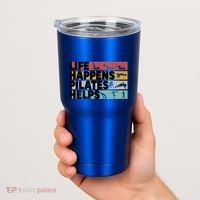 Life Happens Pilates Helps For Pilates Lover Gift Tumbler thumb 2